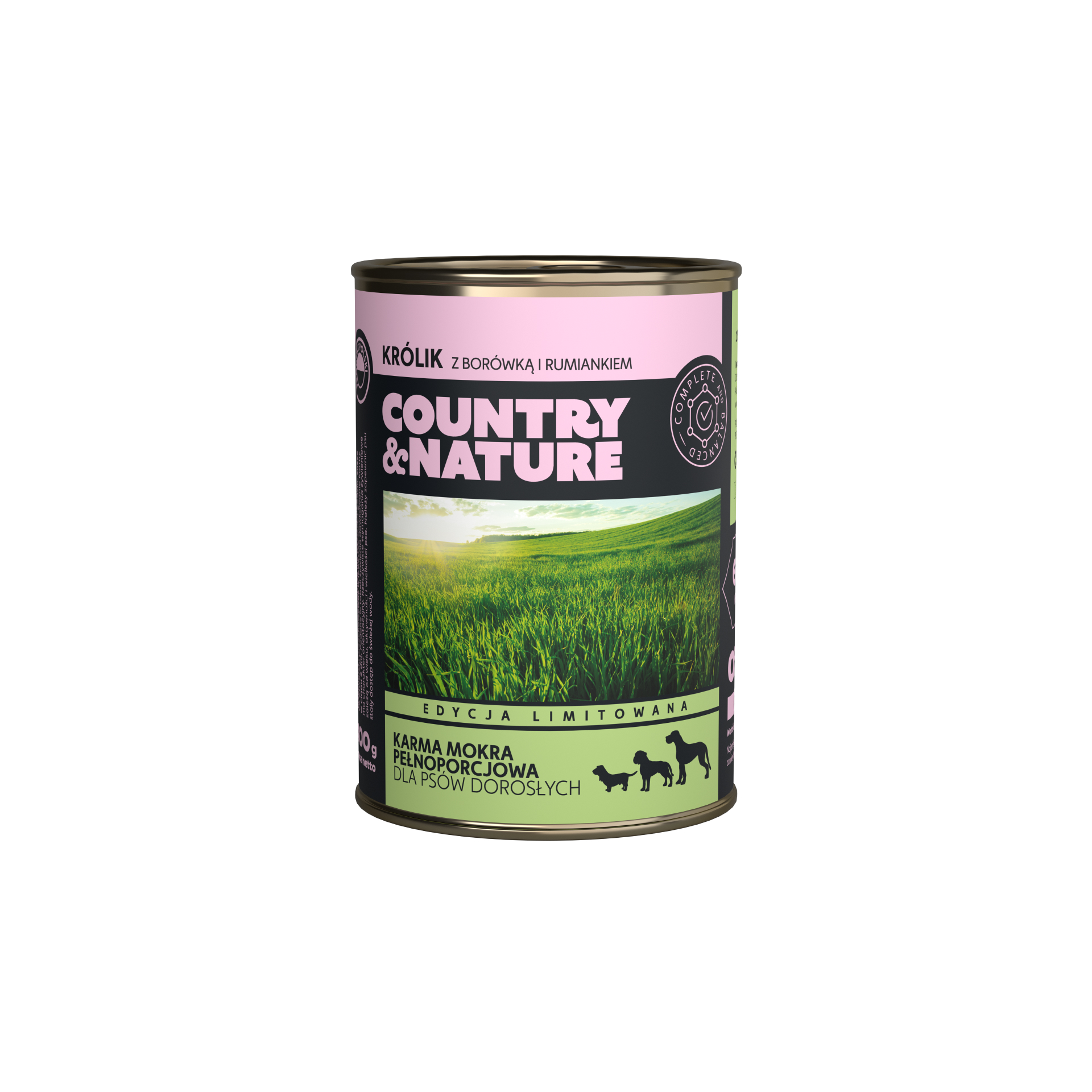 COUNTRY&NATURE Bezzbożowa karma królik 400 g