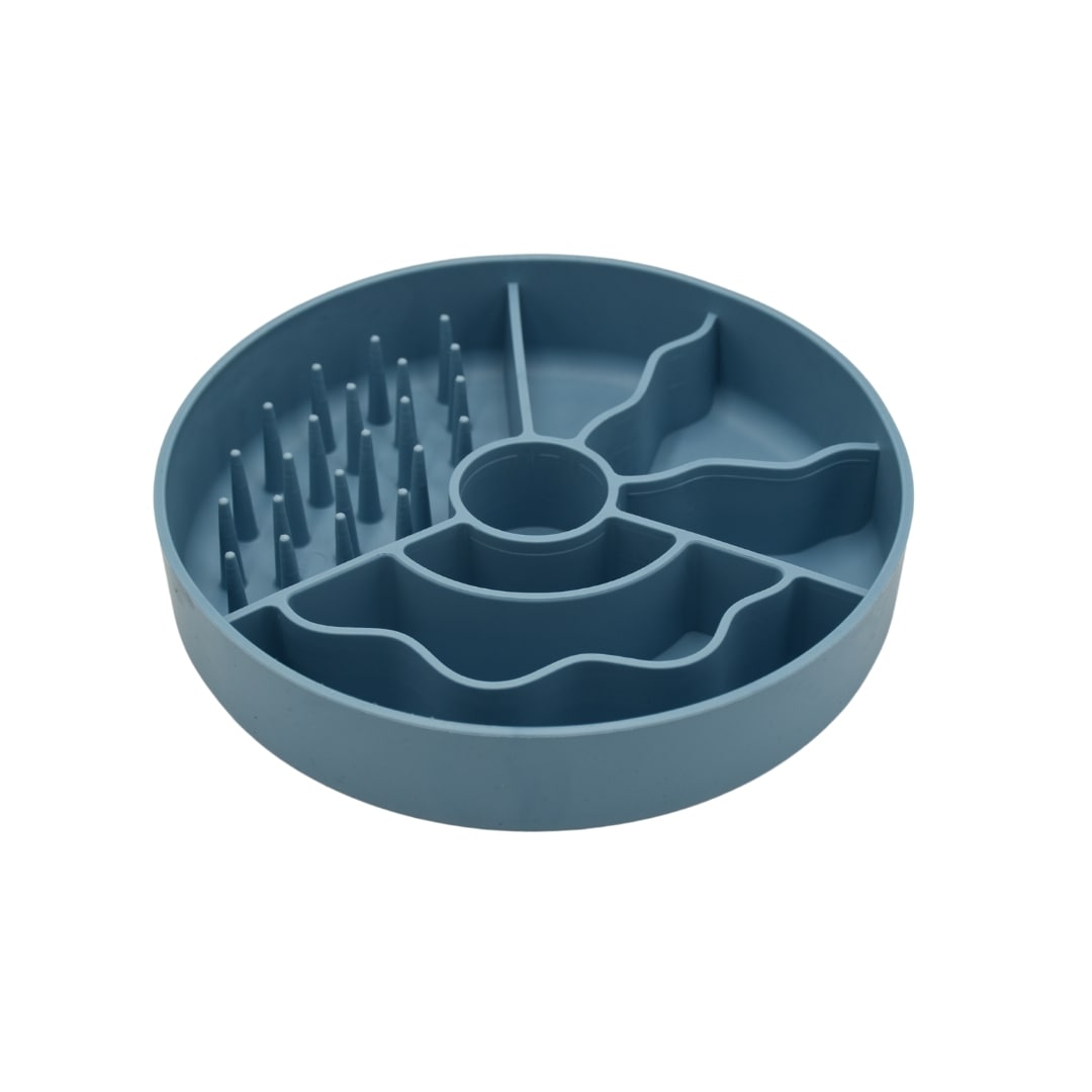 Fiboo Slow Fiboowl miska spowalniająca jedzenie dla psów i kotów kolor ciemnoniebieski 19cm