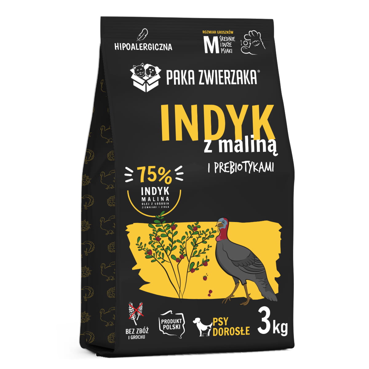 PAKA ZWIERZAKA sucha karma Seven’th Heaven Turkey & Raspberry  (Indyk i malina) 3kg