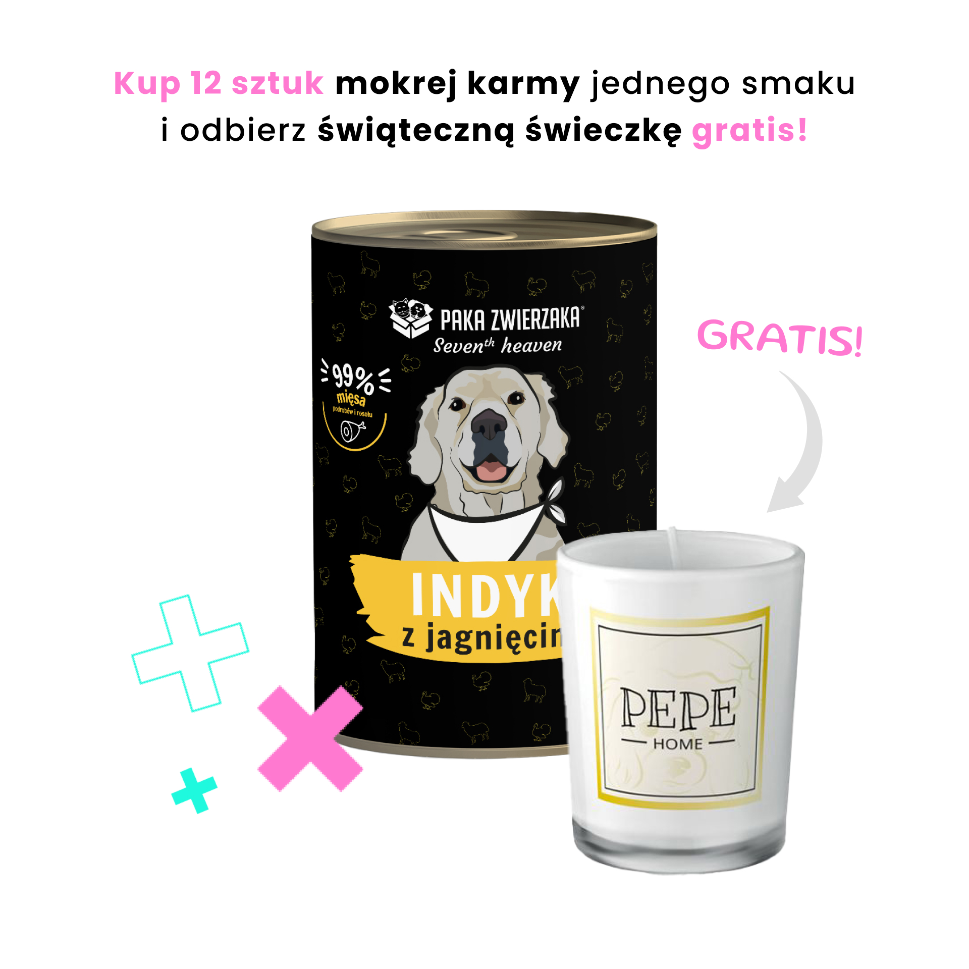 PAKA ZWIERZAKA Turkey & Lamb (Indyk z jagnięciną) karma mokra SUPERPREMIUM dla psów w każdym wieku 400g