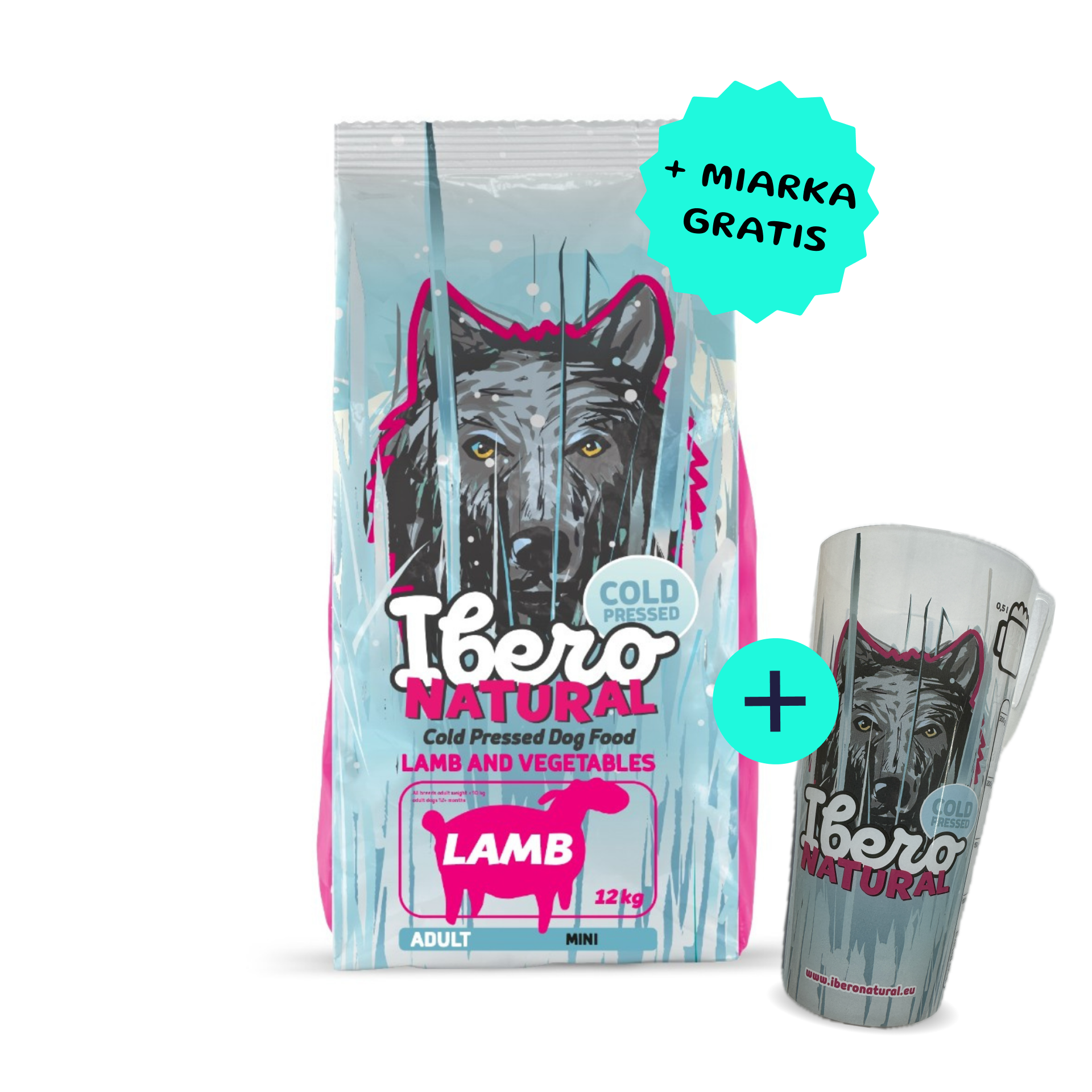 Ibero Cold Press Dog Adult Small karma tłoczona na zimno dla małych psów z jagnięciną 12kg 