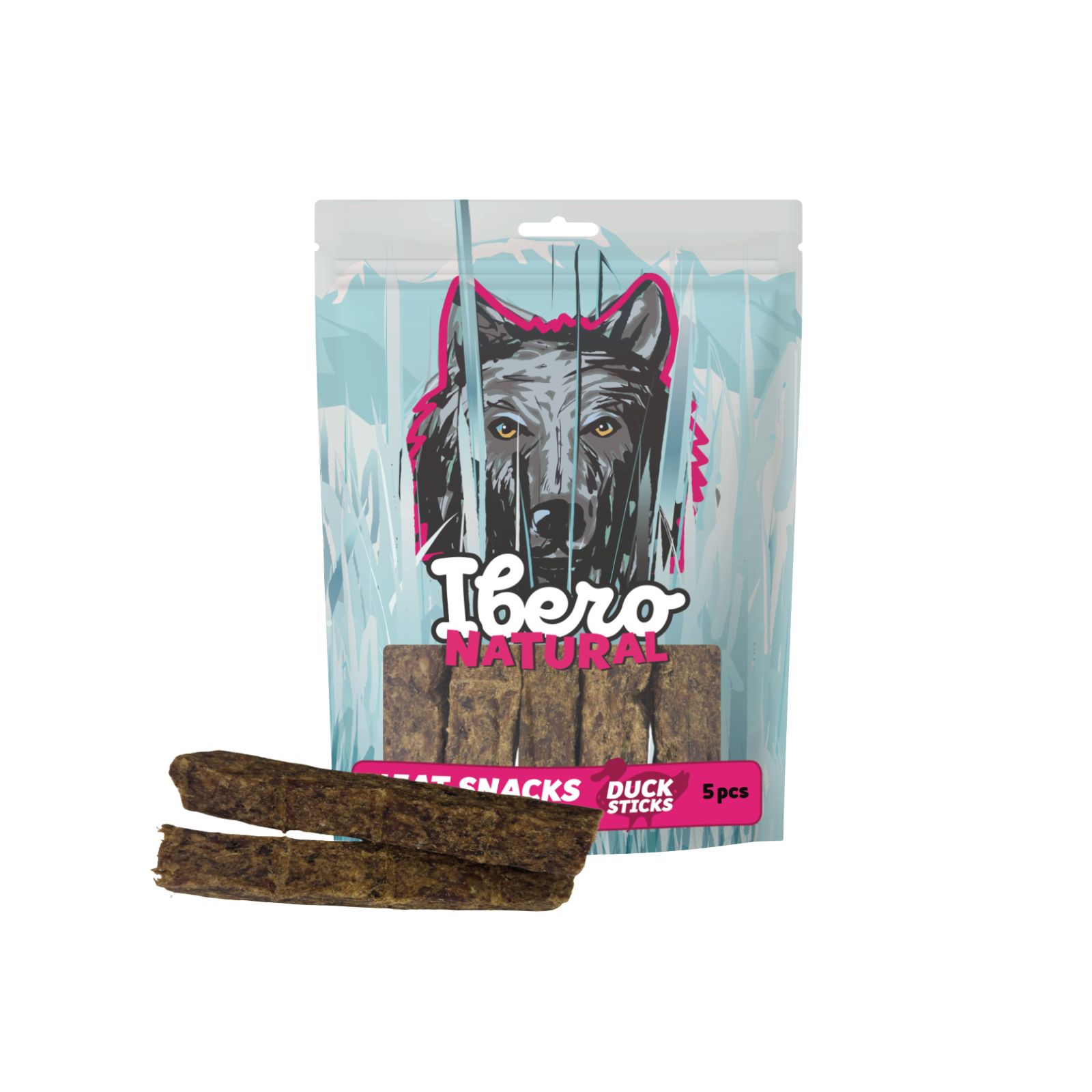 Ibero Cold Meat Snack Duck Sticks Pałeczki z kaczki przysmak z kolagenem dla psa 5szt