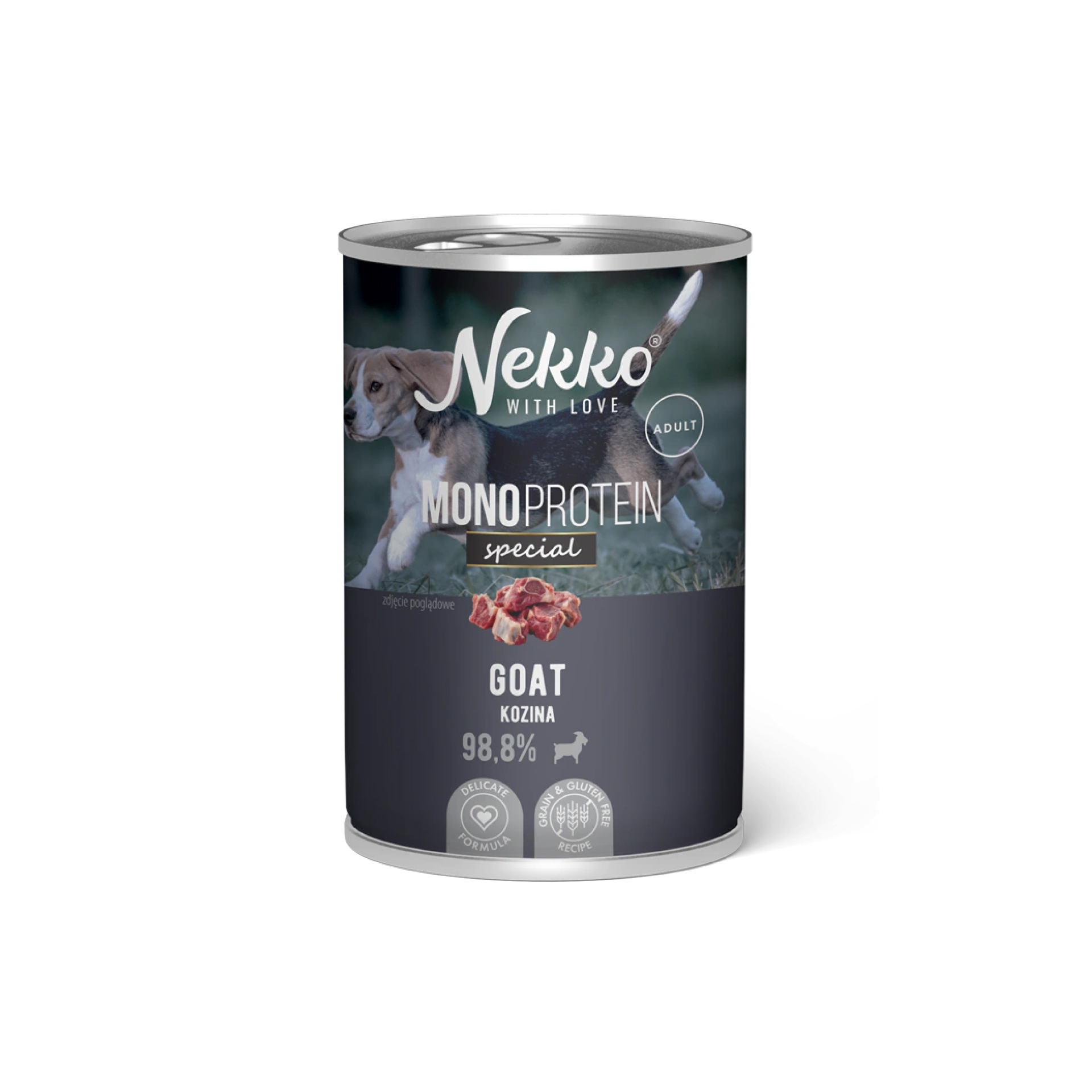NEKKO MONOPROTEIN Special Adult Kozina mokra karma dla psa 400g