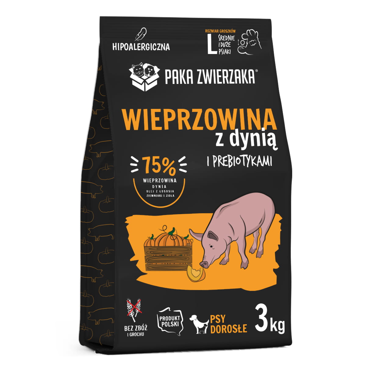 PAKA ZWIERZAKA sucha karma Seven’th Heaven Wieprzowina z dynią 3kg