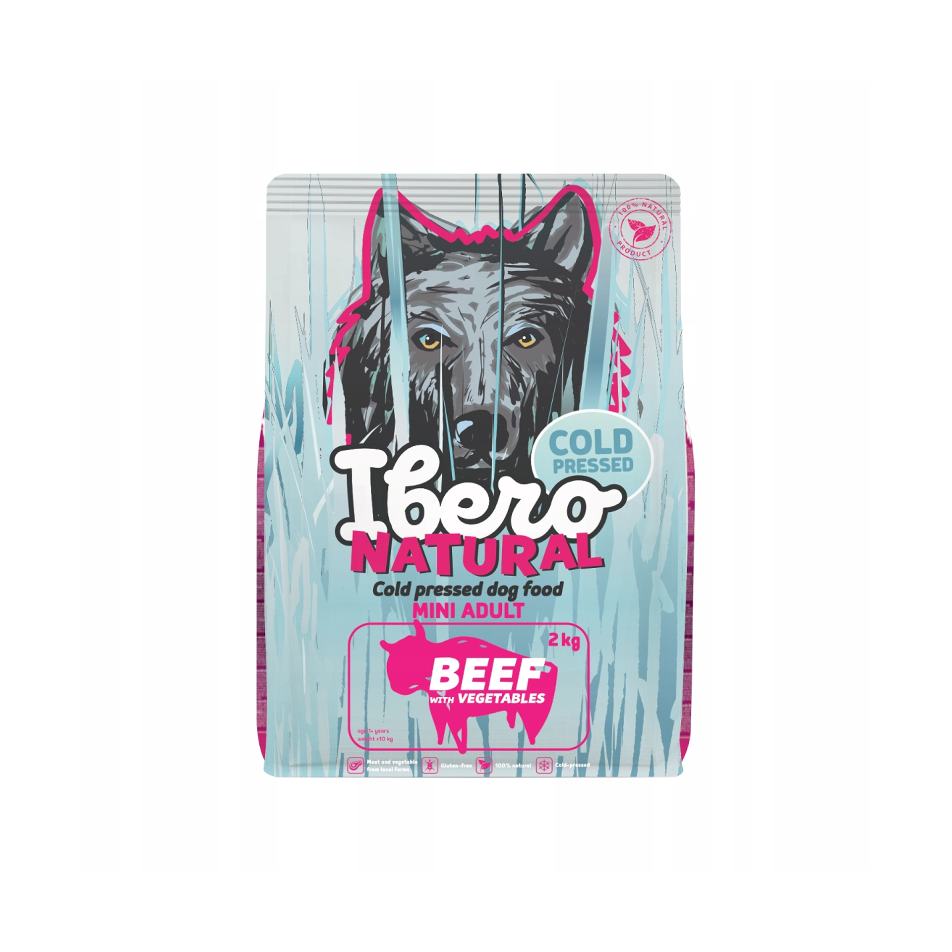 Ibero Cold Press Dog Adult Small karma tłoczona na zimno dla małych psów z wołowiną 2kg 