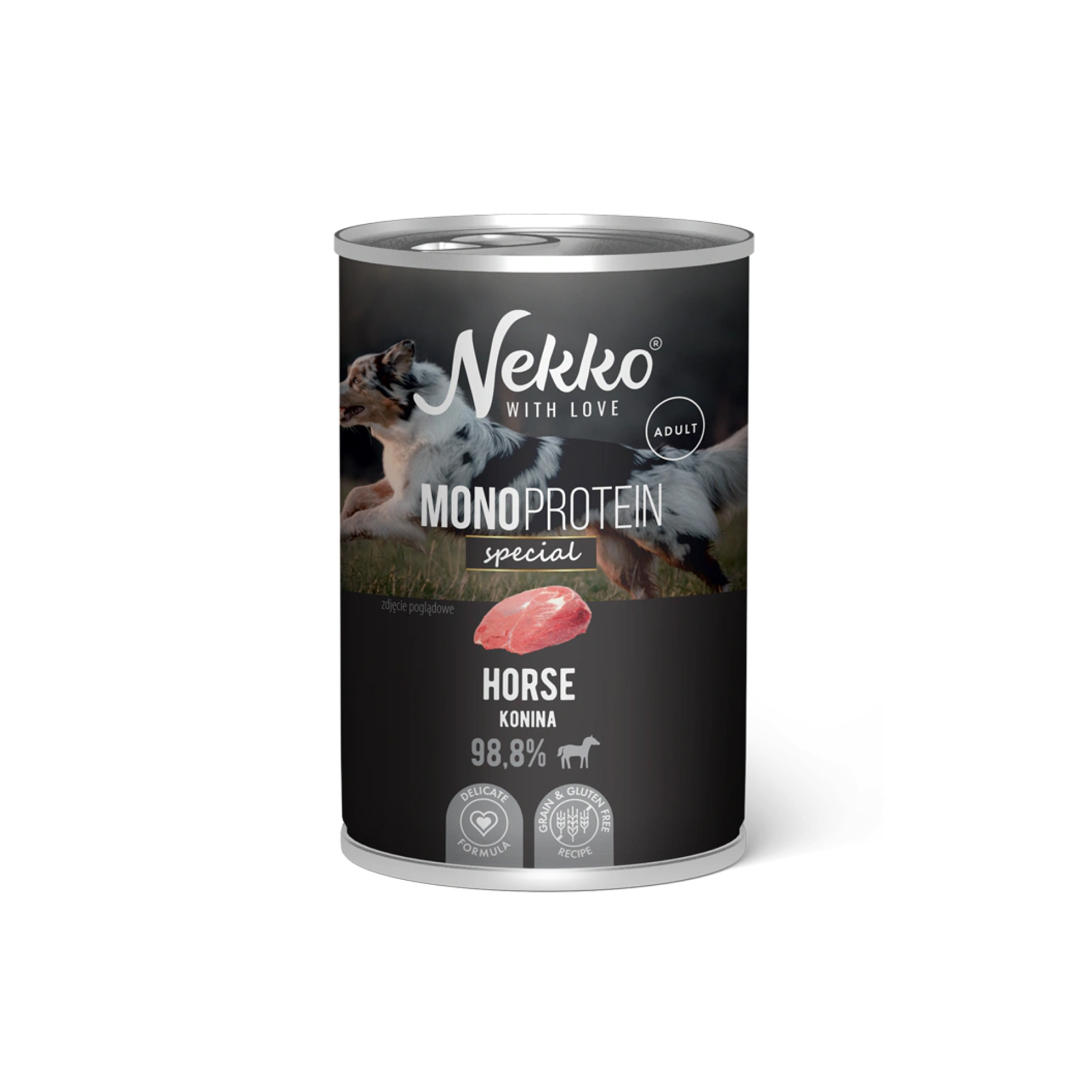 NEKKO MONOPROTEIN Special Adult Konina mokra karma dla psa 400g