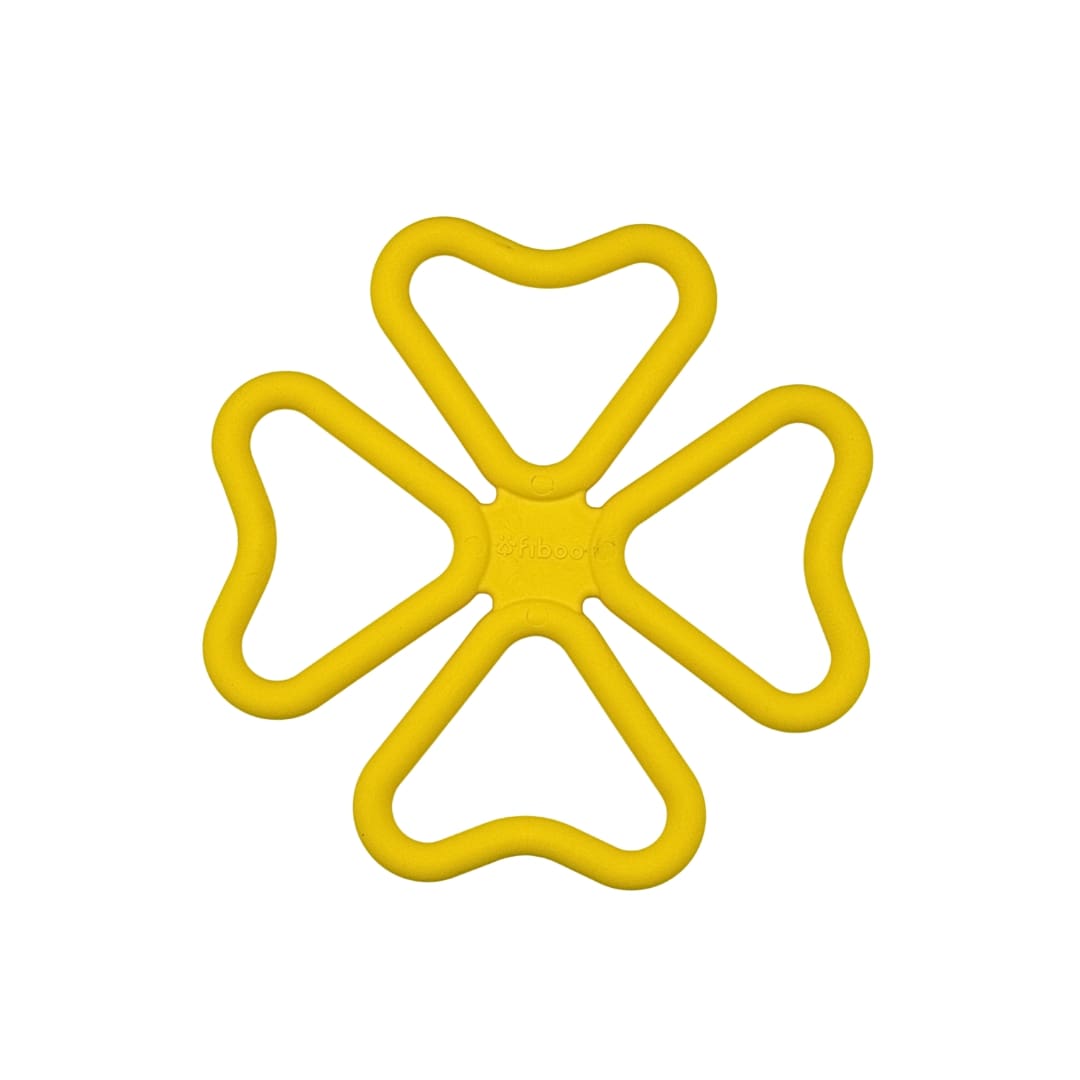 Fiboo Szarpak FIBSY zabawka dla psa kolor żółty 25×25 cm 