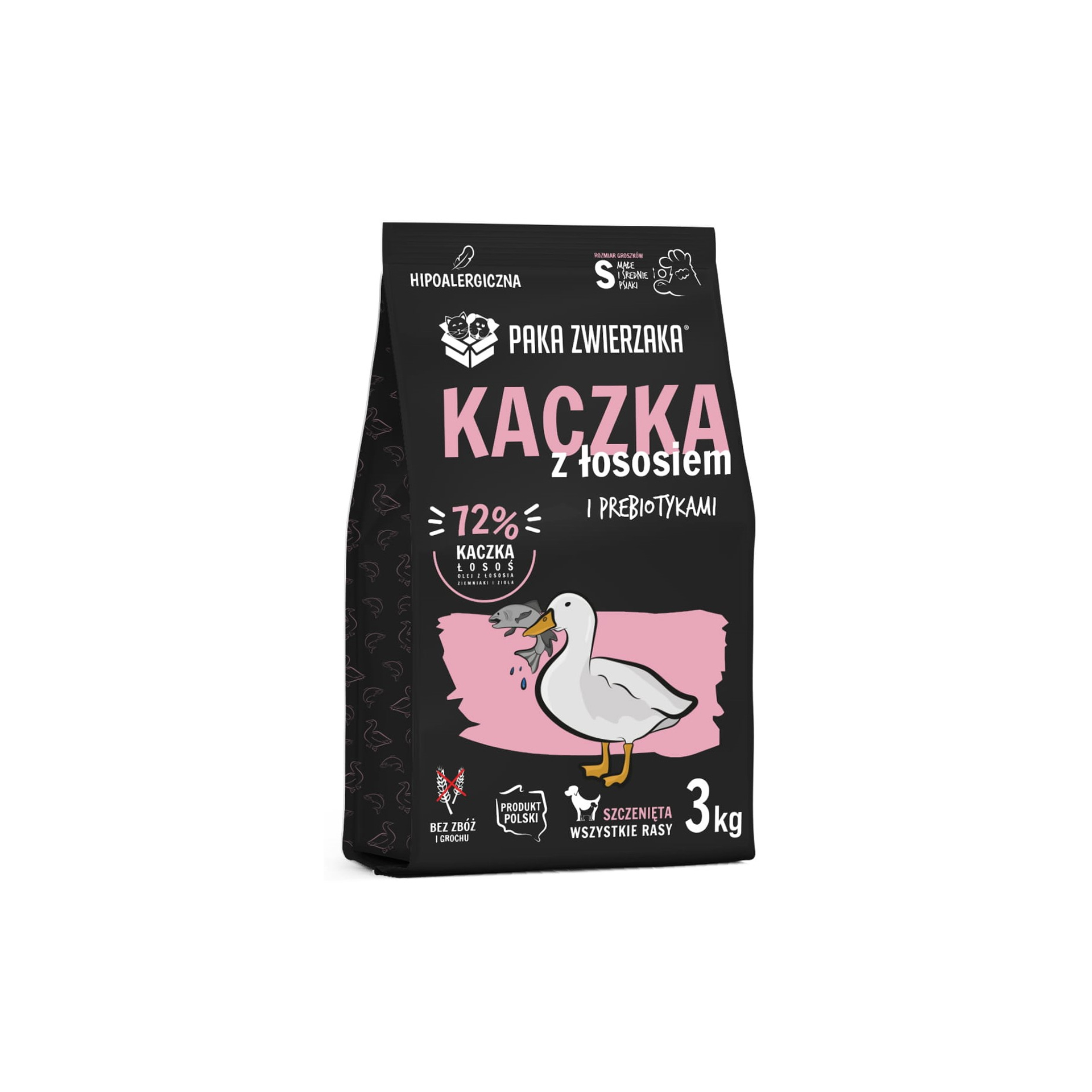 PAKA ZWIERZAKA sucha karma Seven’th Heaven Duck & Salmon PUPPY (Kaczka i łosoś SZCZENIĘTA) 3kg