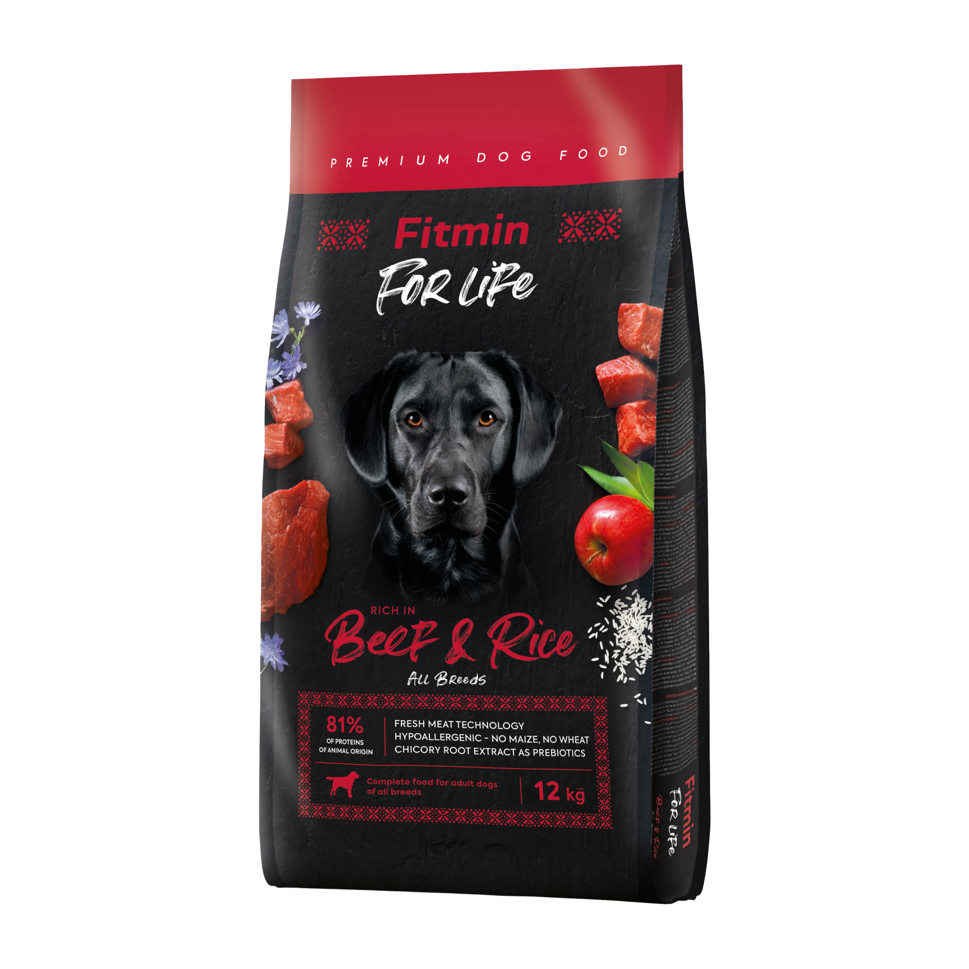 Fitmin Dog For Life Beef & Rice karma sucha 12kg
