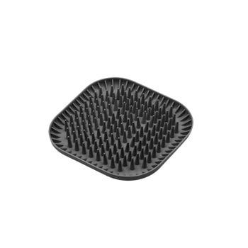 Fiboo Mata Spiky Jeżomiska Antypoślizgowa mata spowalniająca jedzenia dla psów i kotów kolor ciemnoszary 19x19cm