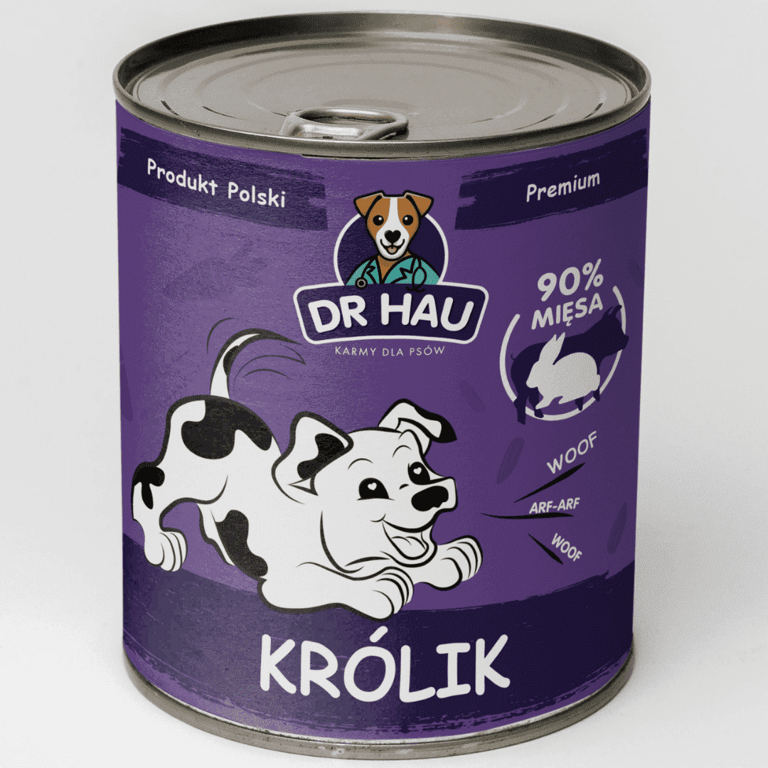 DR HAU Królik - karma mokra dla psów w każdym wieku 400g