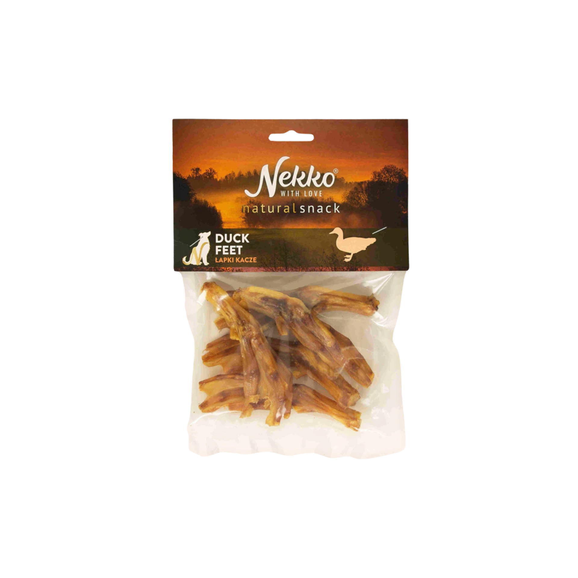 NEKKO NATURAL SNACK Łapki kacze naturalny przysmak dla psa 75g