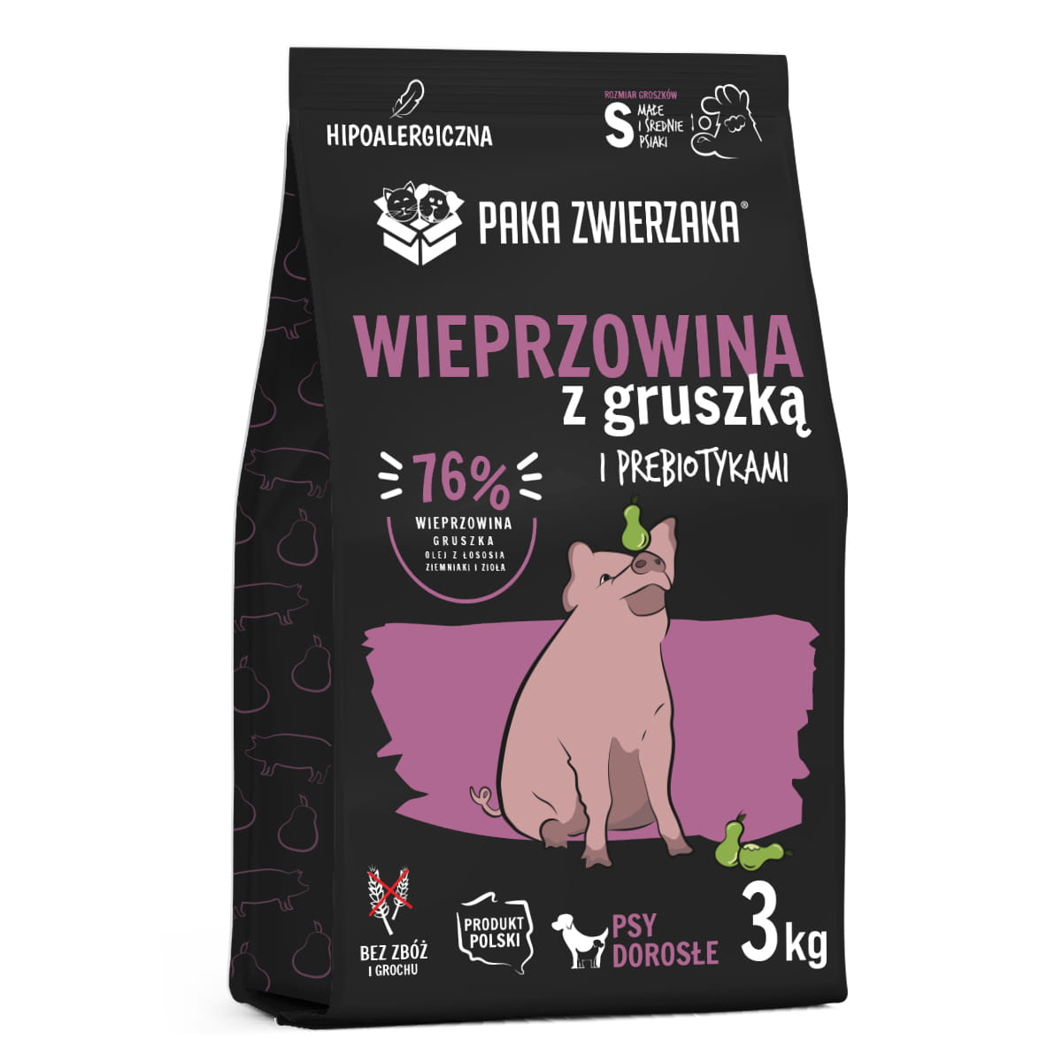 PAKA ZWIERZAKA sucha karma Seven’th Heaven Wieprzowina z gruszką 3kg