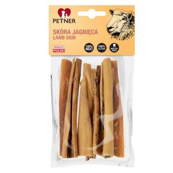 Petner skóra jagnięca przysmak dla psa 100g