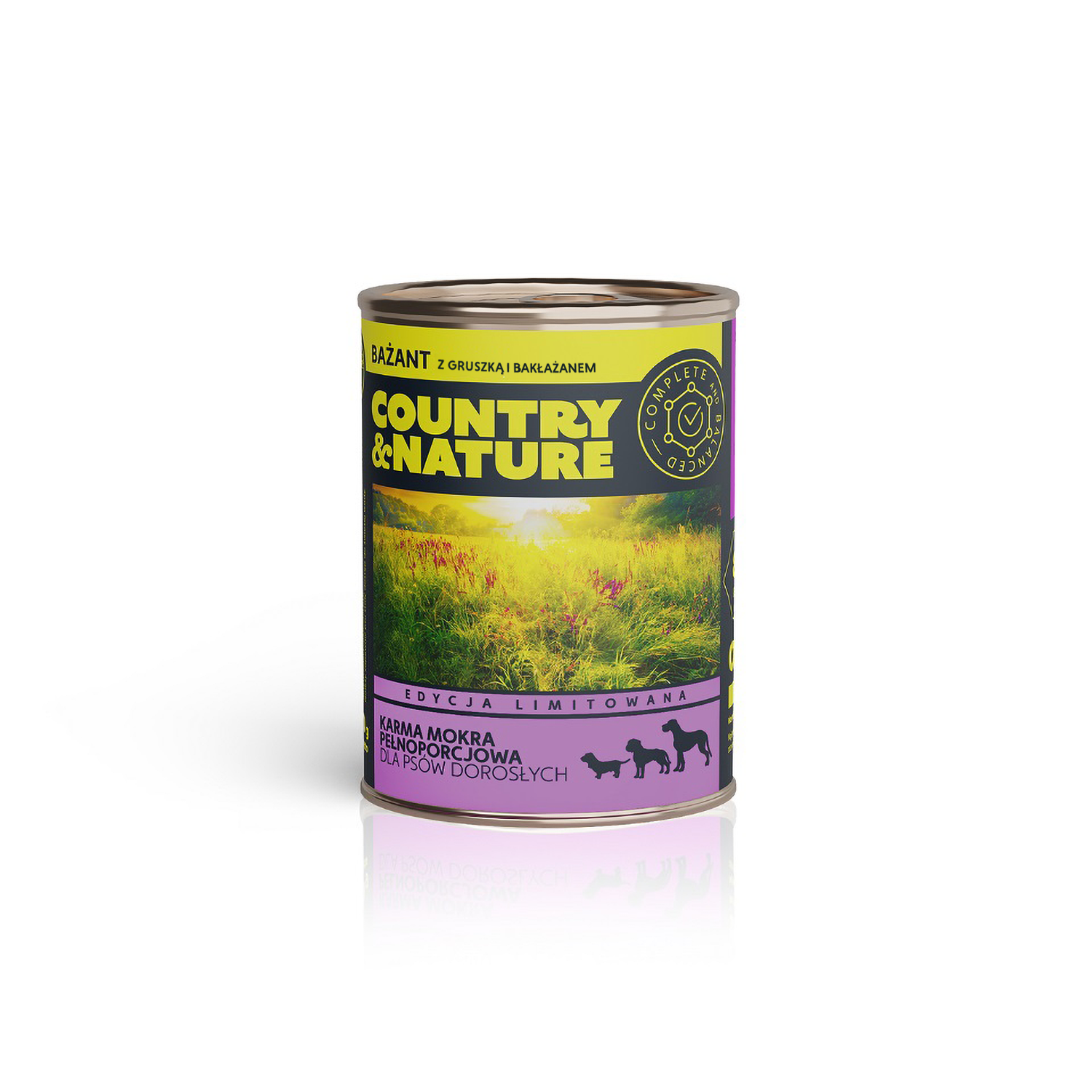 COUNTRY&NATURE Mokra karma Bażant z Gruszką i Bakłażanem 400g