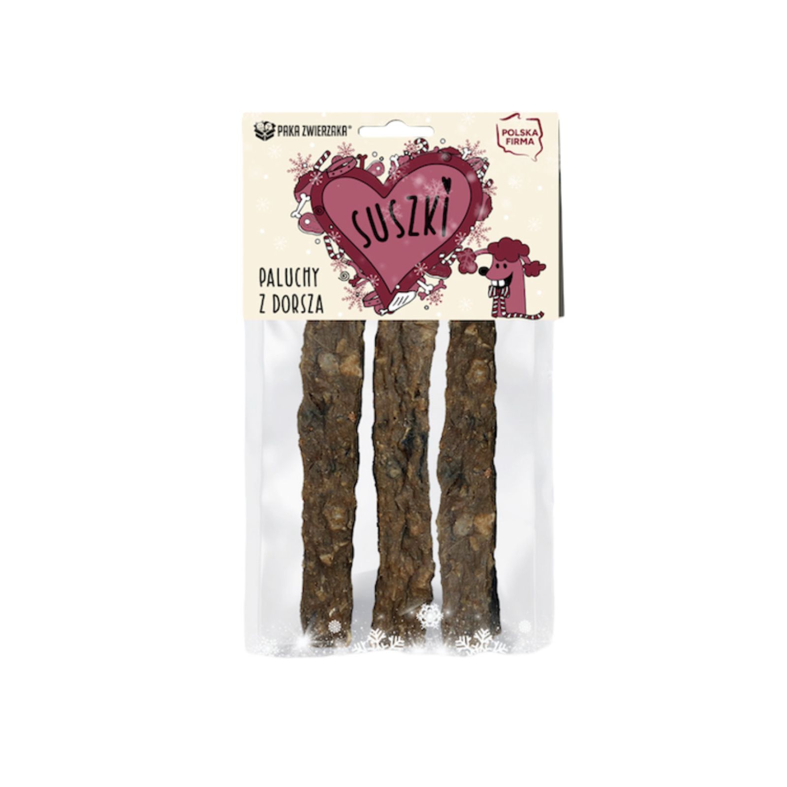 PAKA ZWIERZAKA Suszki Paluchy z dorsza 60g