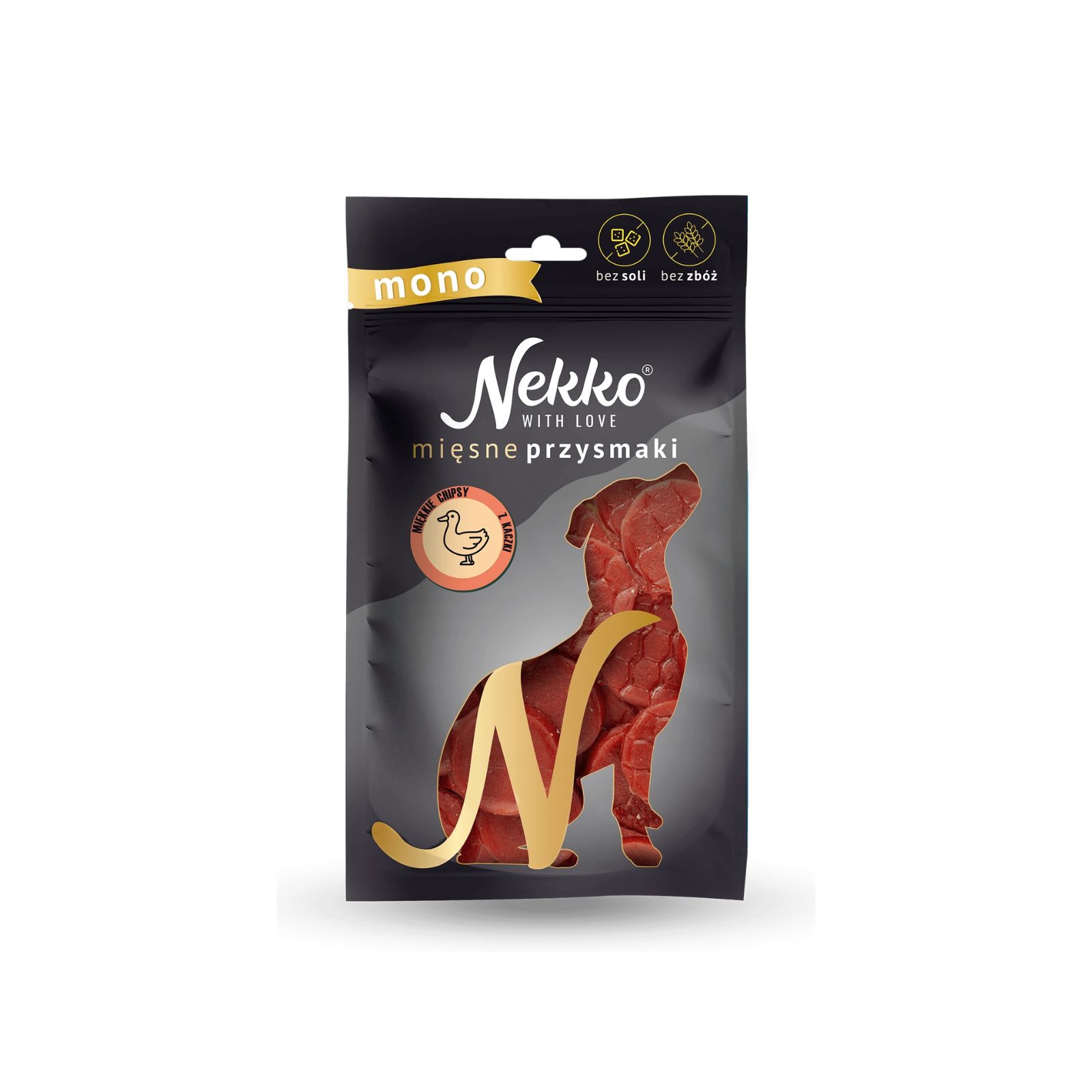 NEKKO Mięsne przysmaki MONO Chipsy z kaczki miękkie przysmak dla psa 80g