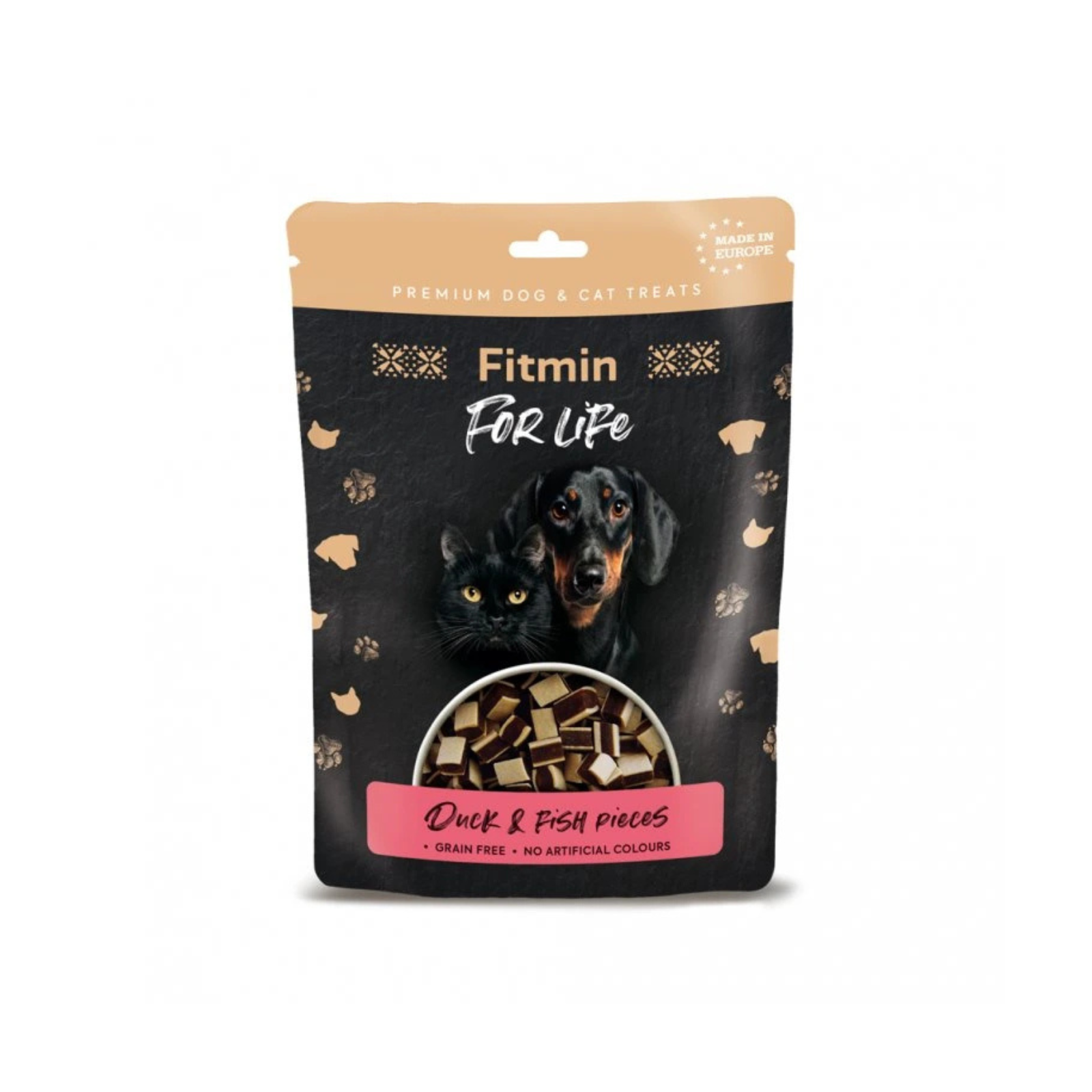 Fitmin For Life Dog&Cat kosteczki o smaku kaczki i ryby przysmak dla psów i kotów 70g