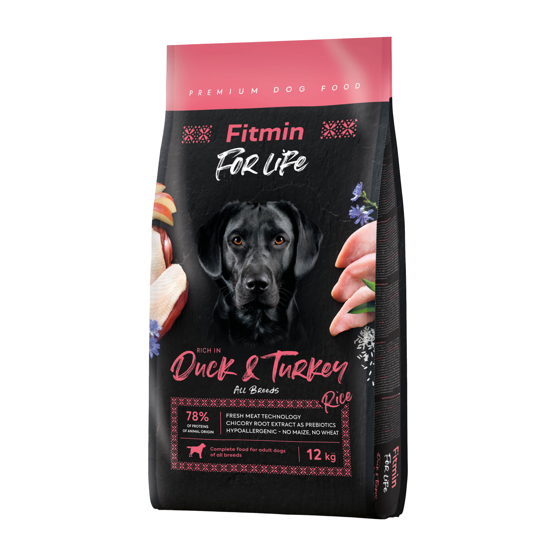 Fitmin Dog For Life Duck & Turkey karma sucha 12kg