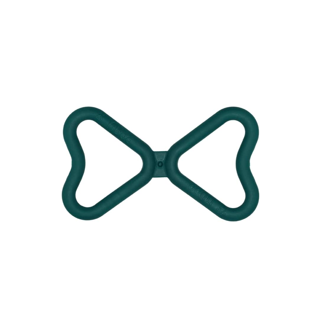 Fiboo Szarpak FIB zabawka dla psa z bezpiecznego materiału kolor butelkowa zieleń 25×15 cm