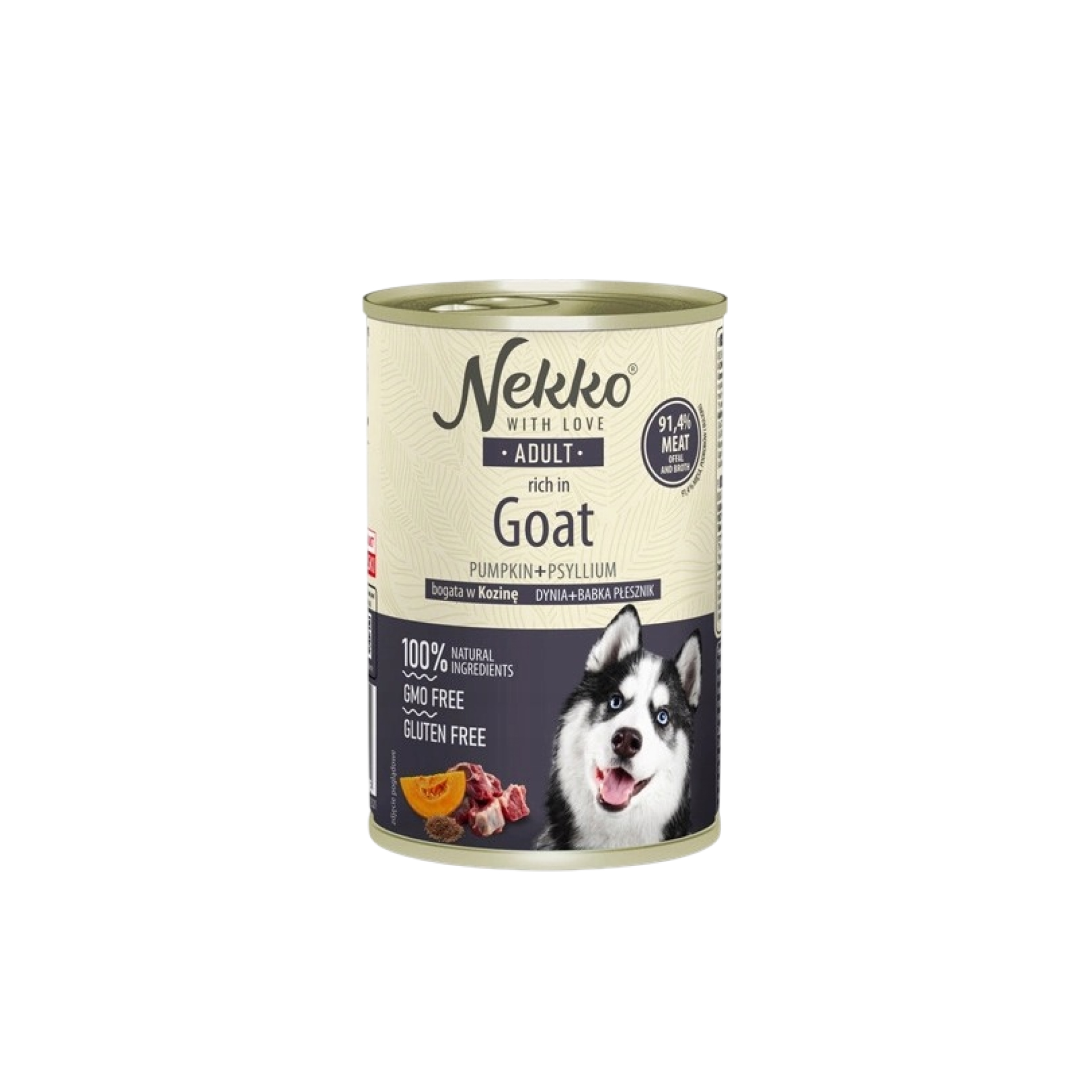 NEKKO Adult Kozina, dynia, babka płesznik 400g