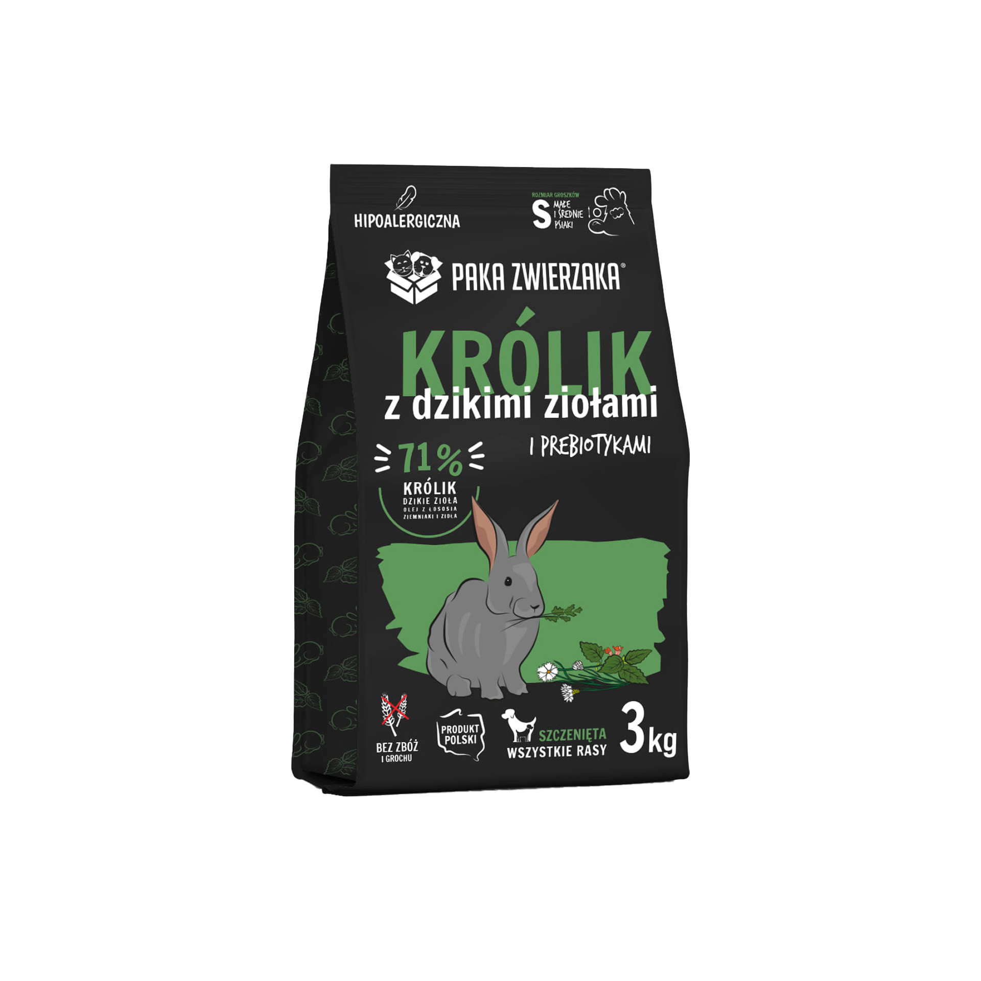 PAKA ZWIERZAKA sucha karma Seven’th Heaven PUPPY Królik z dzikimi ziołami 3kg PAKA ZWIERZAKA sucha karma Seven’th Heaven PUPPY Królik z dzikimi ziołami 3kg