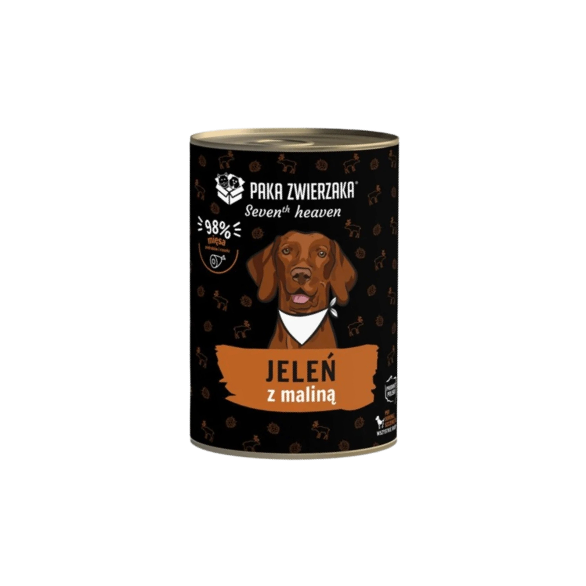 PAKA ZWIERZAKA Deer & Raspberry (jeleń z maliną) karma mokra SUPERPREMIUM dla psów w każdym wieku 400g
