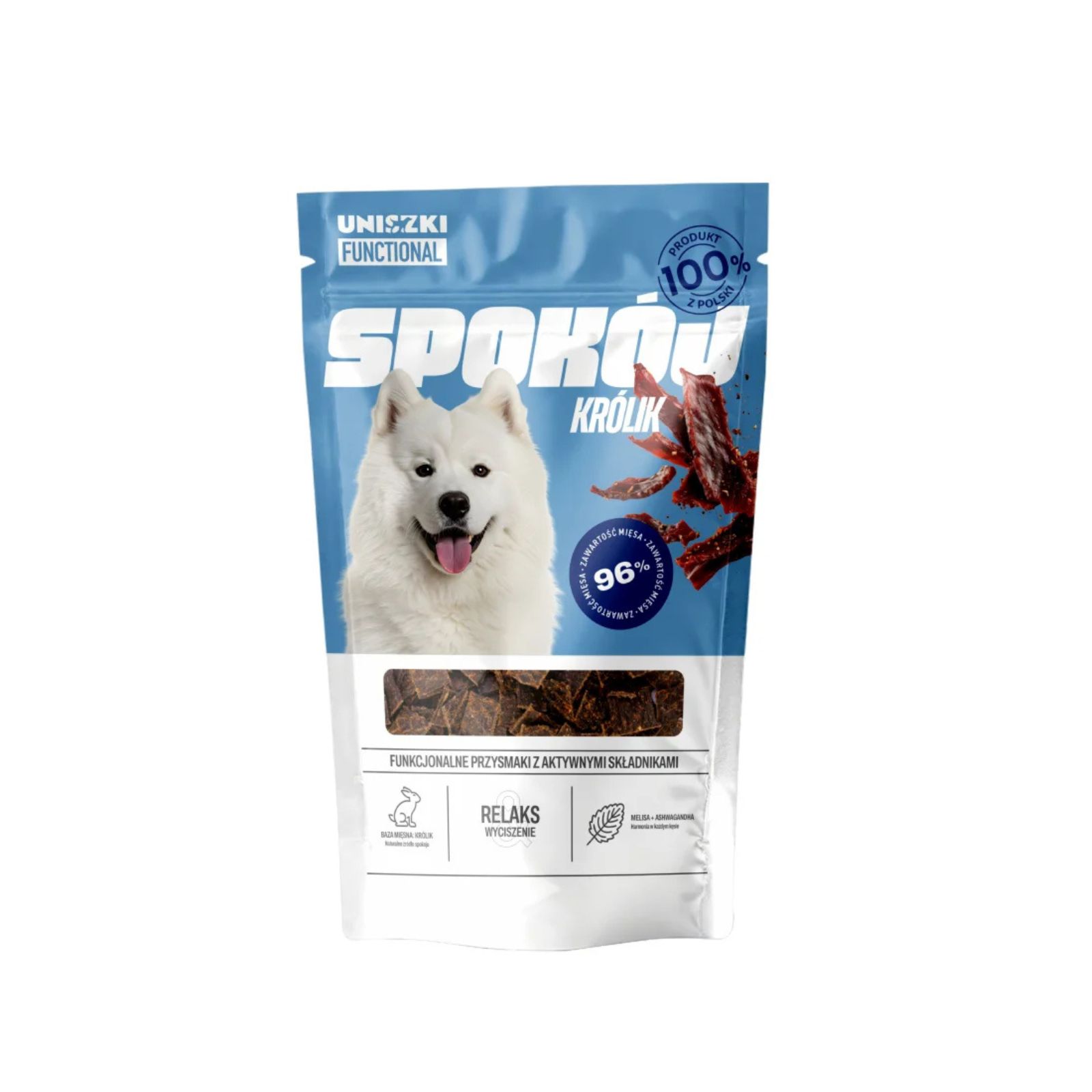 Uniszki Spokój funkcjonalny przysmak na wyciszenie z królikiem dla psów 90g