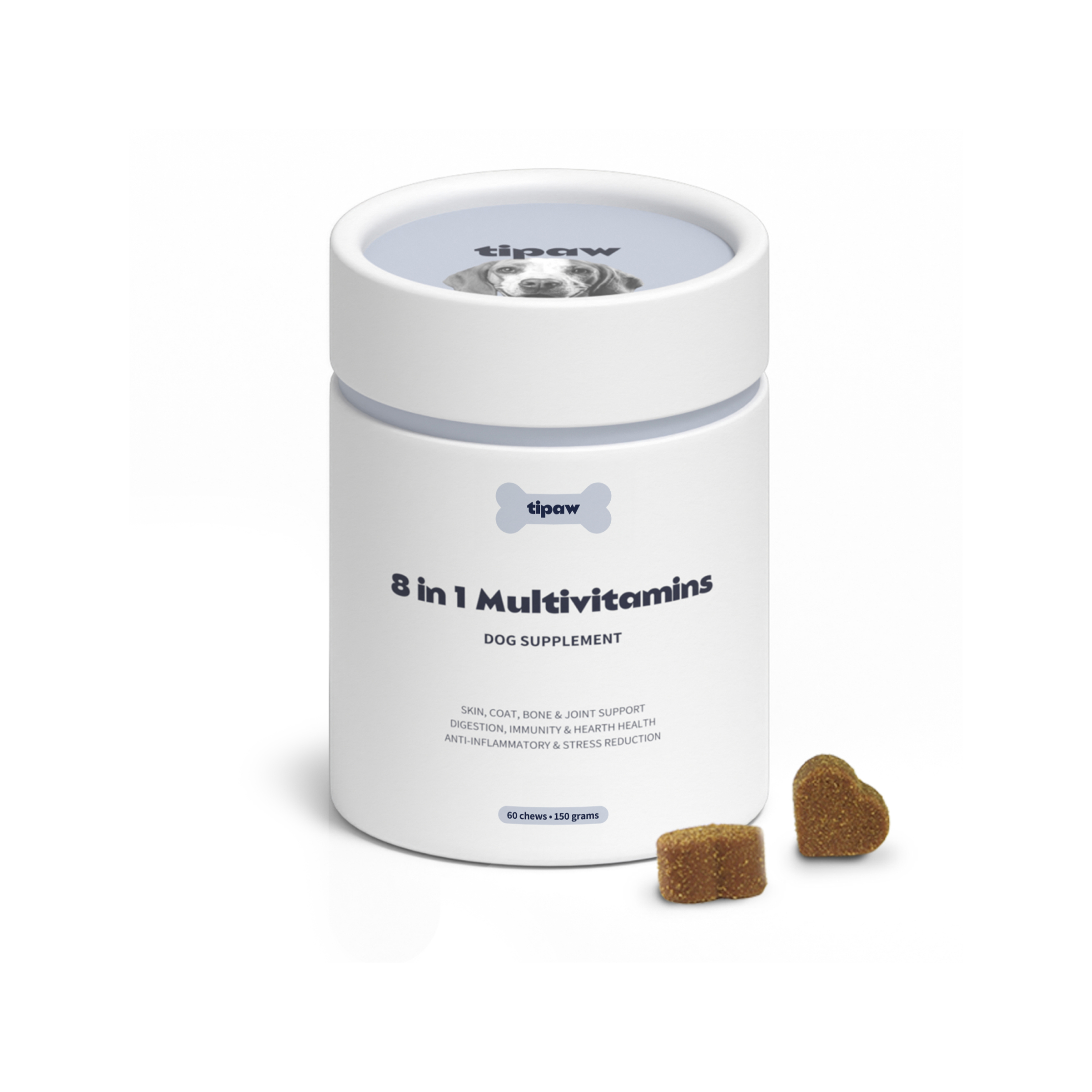 Tipaw 8-in-1 Multivitamins Suplement dla psów multiwitaminowy 150g
