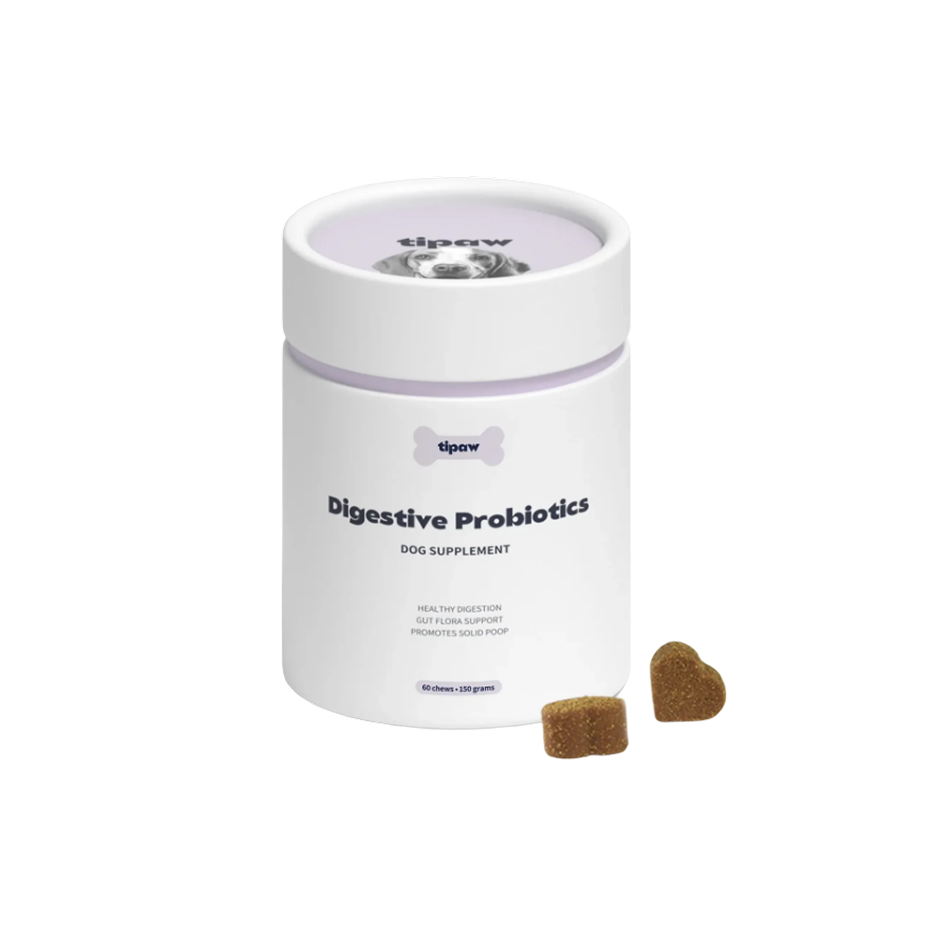 Tipaw Digestive Probiotics Suplement dla psów na zdrowe trawienie 150g