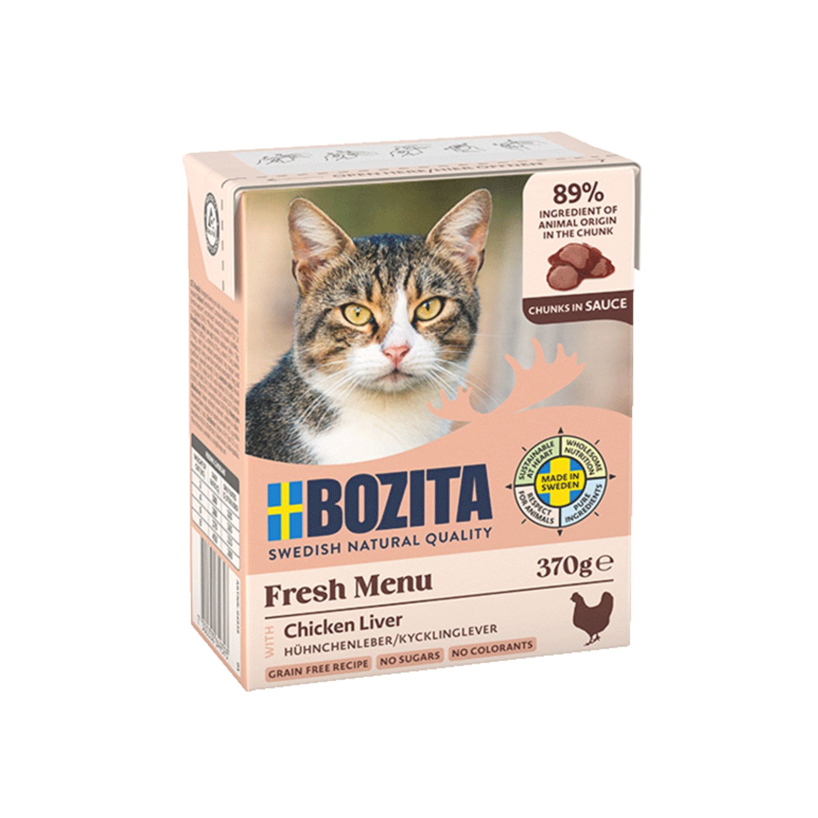 BOZITA Wątróbka z kurczaka w sosie dla kota Tetra Recart 370g