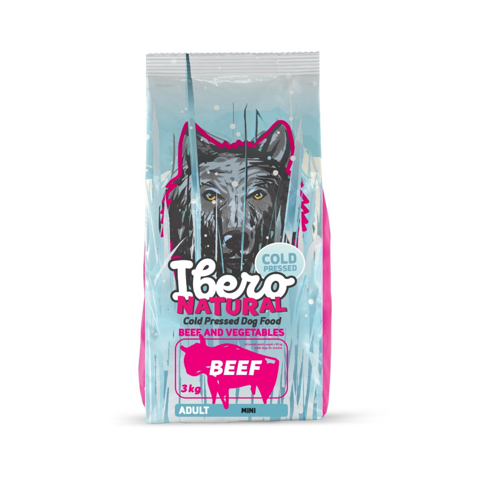 Ibero Cold Press Dog Adult Small karma tłoczona na zimno dla małych psów z wołowiną 3kg 