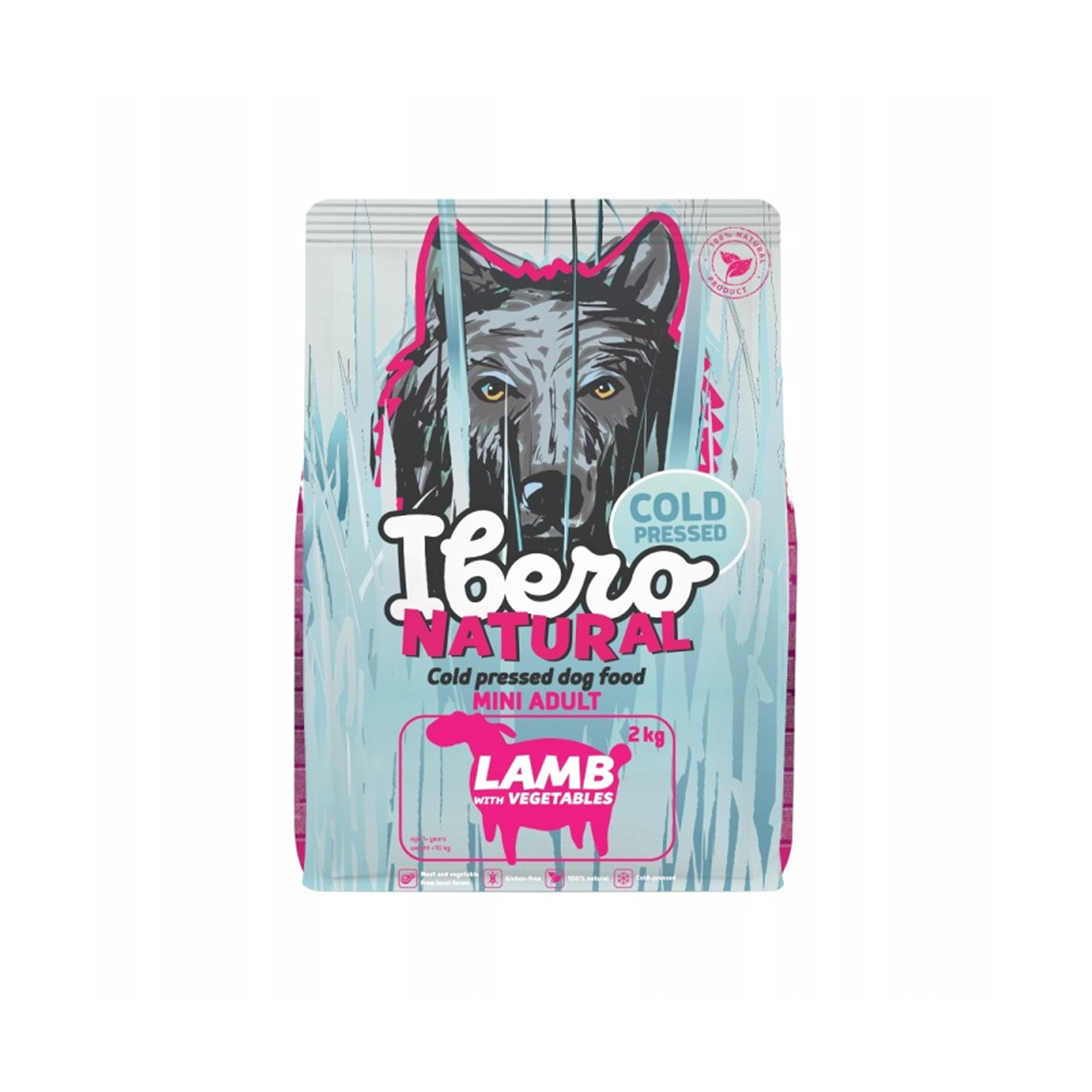 Ibero Cold Press Dog Adult Small karma tłoczona na zimno dla małych psów z jagnięciną 2kg 