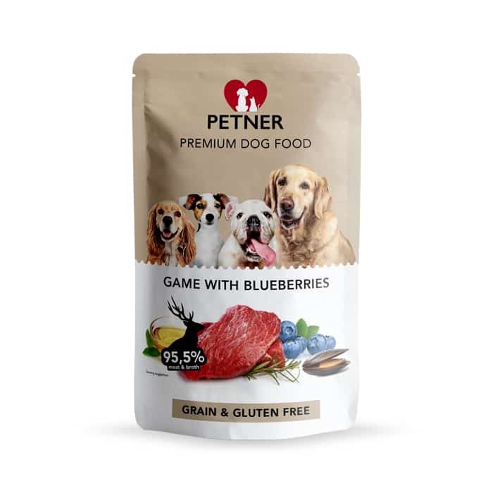 Petner Premium Dog Food game with blueberries - dziczyzna z borówkami 500g 