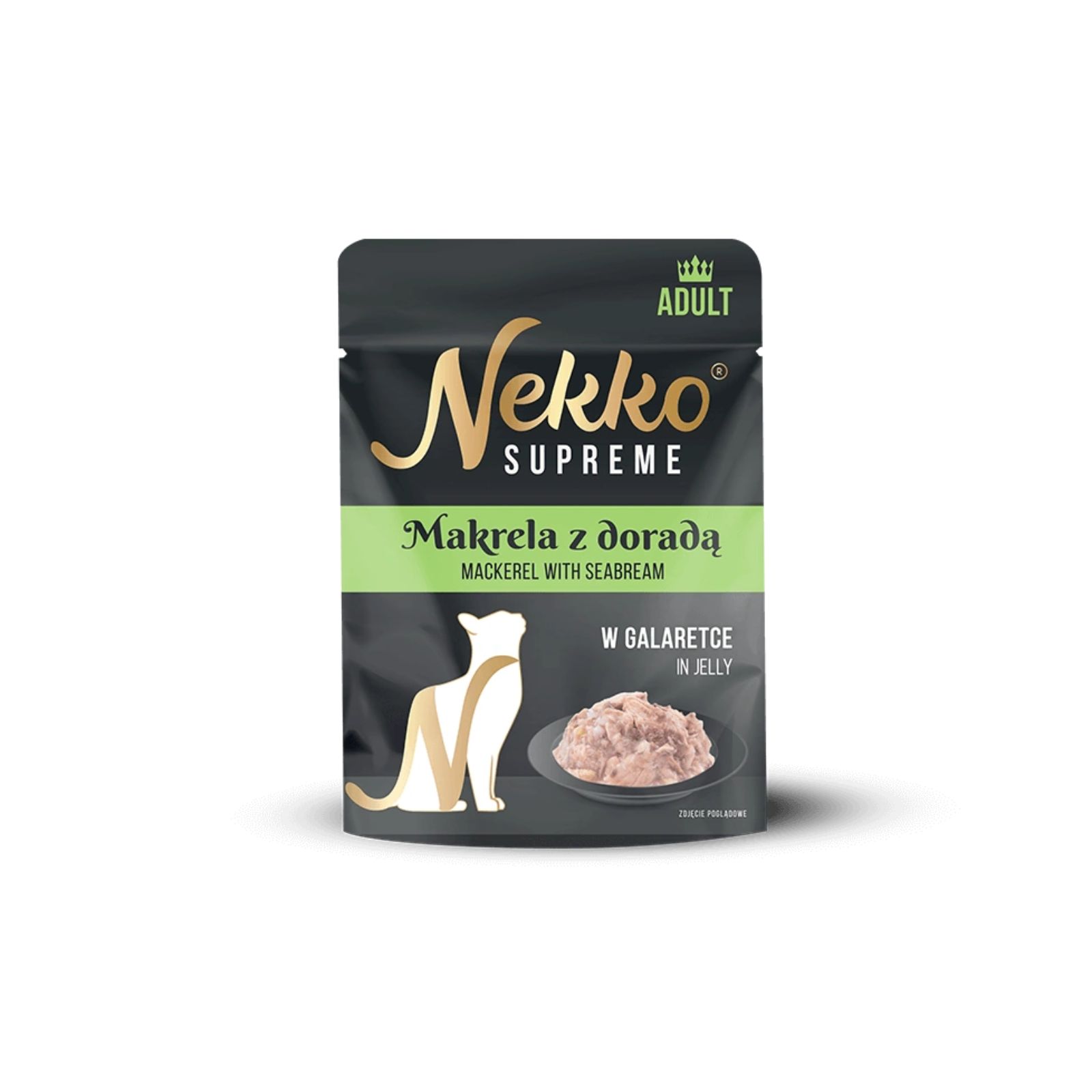 NEKKO SUPREME Adult Makrela z doradą w galaretce karma mokra dla kota 70g