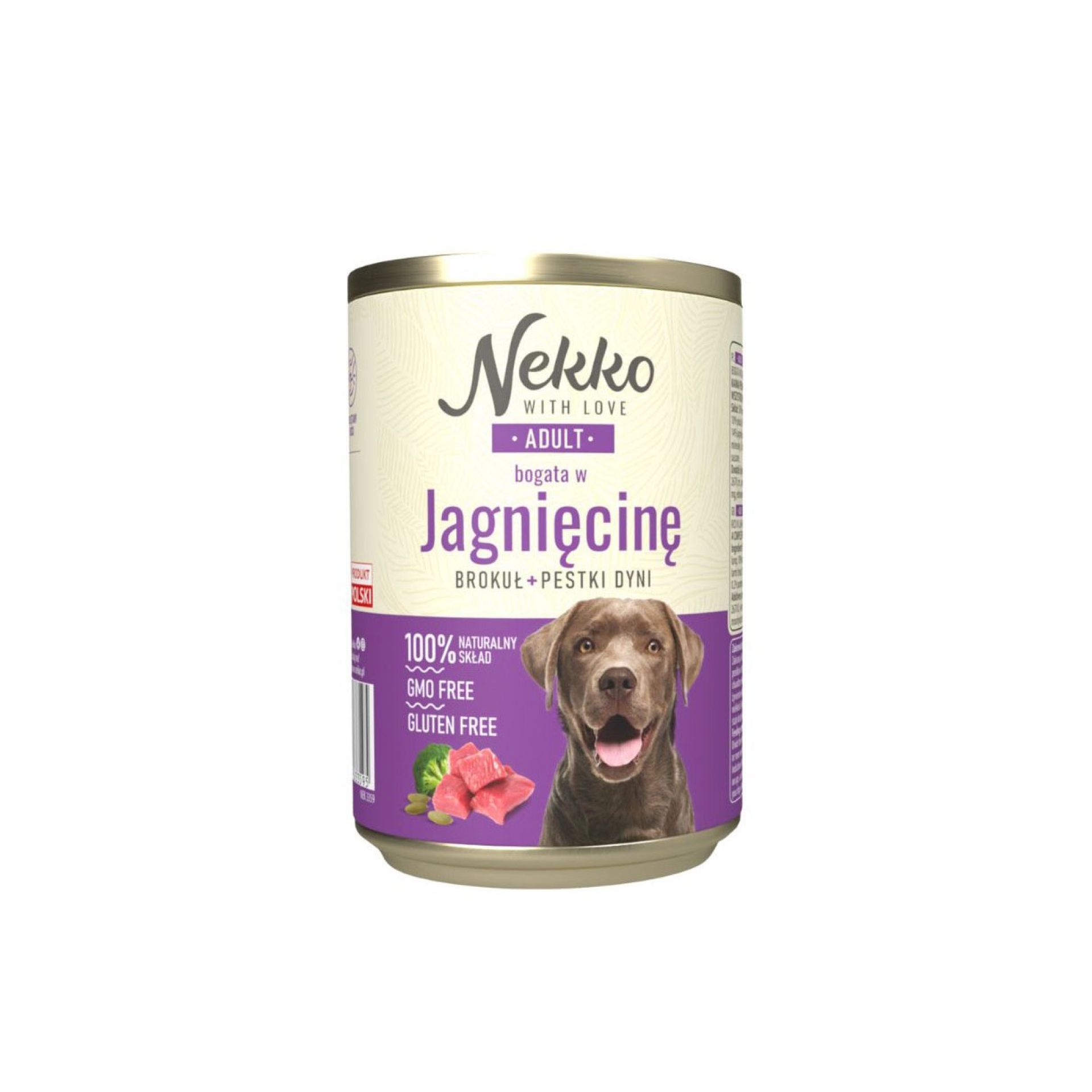  NEKKO Adult Jagnięcina, brokuł, pestki dyni 400g 