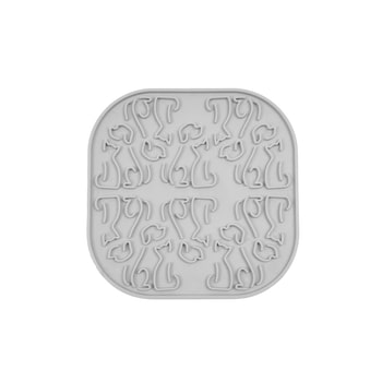 Fiboo Mata do lizania Lollipop mata spowalniająca jedzenie dla psów i kotów kolor jasnoszary 19x19cm