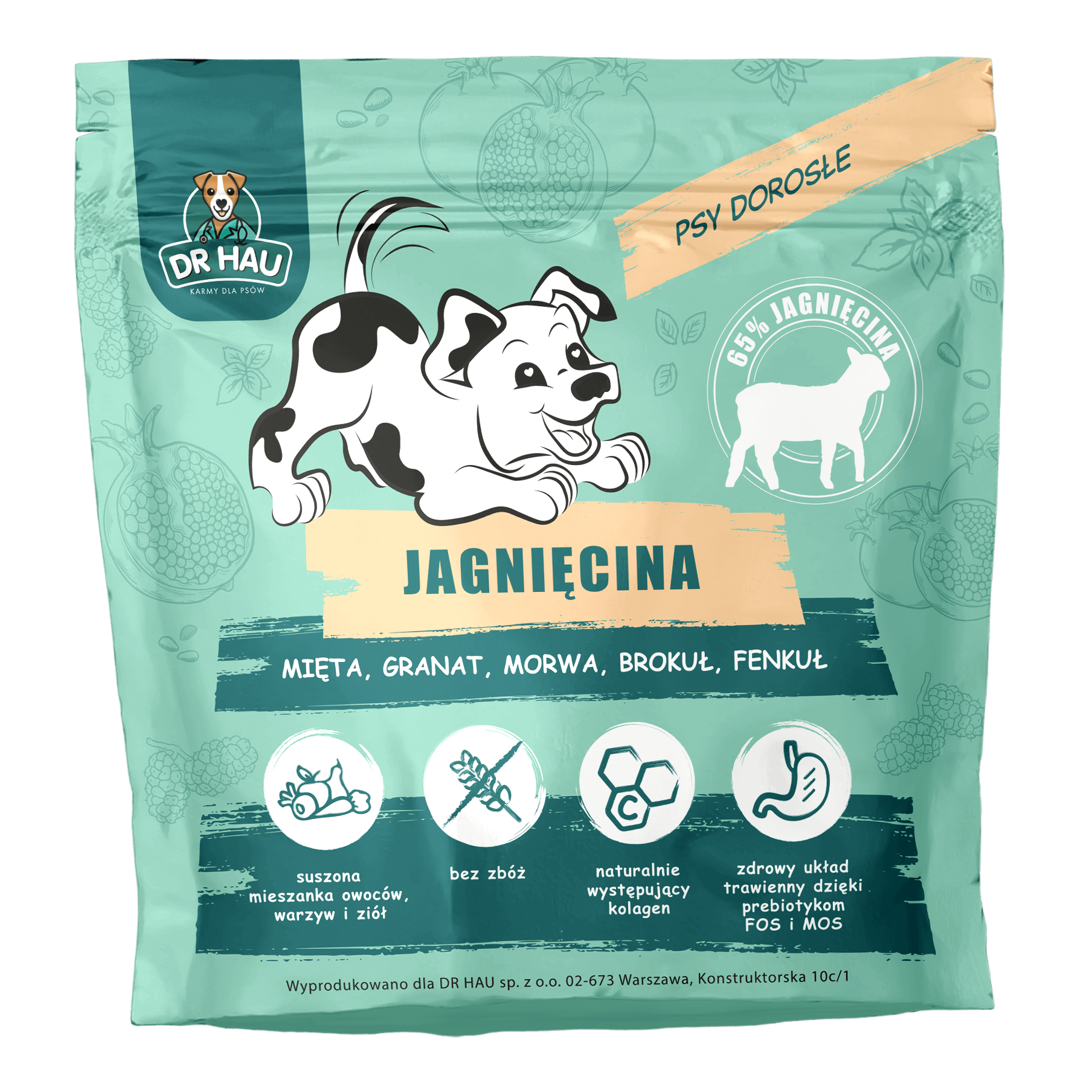 DR HAU Jagnięcina - karma sucha dla psów dorosłych 1,5 kg